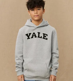 Les Deux Hættetrøje - Yale - Lys Grå Meleret/Sort