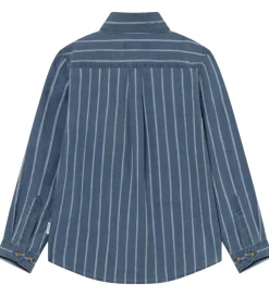Les Deux Skjorte - Kash Indigo Stripe - Denim Blue