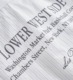 Les Deux Skjorte - Kent Print Stripe - Xenon Blue