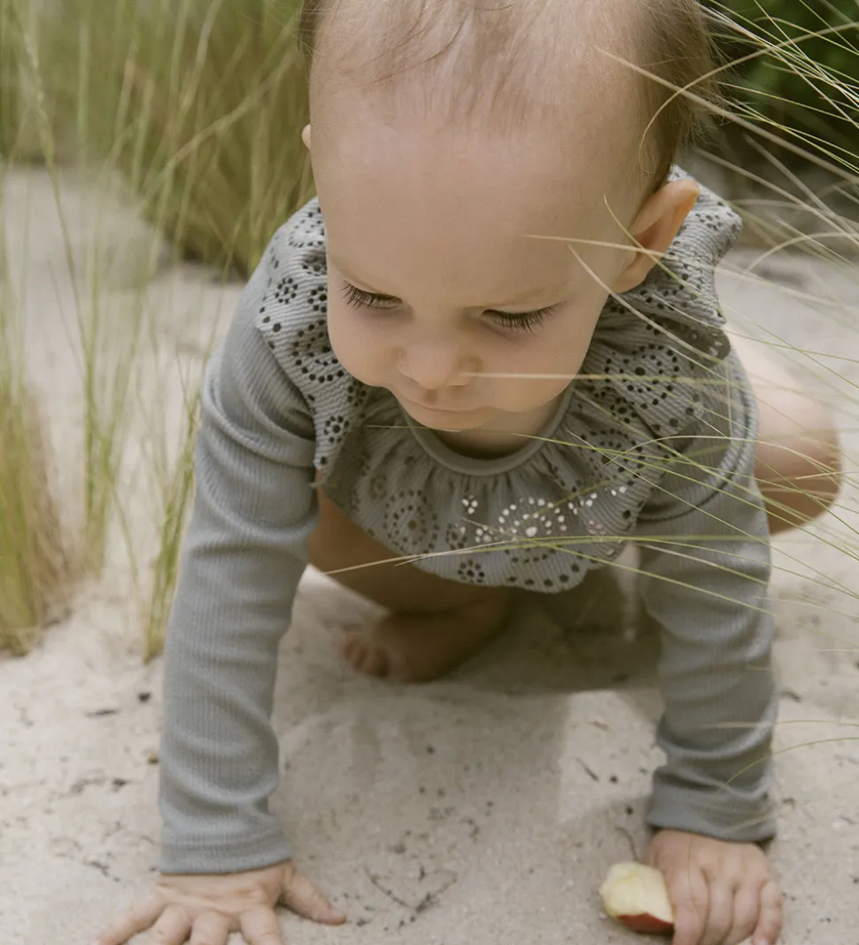 Lil' Atelier Badedragt - Rib - NbfFola - Forst Fog