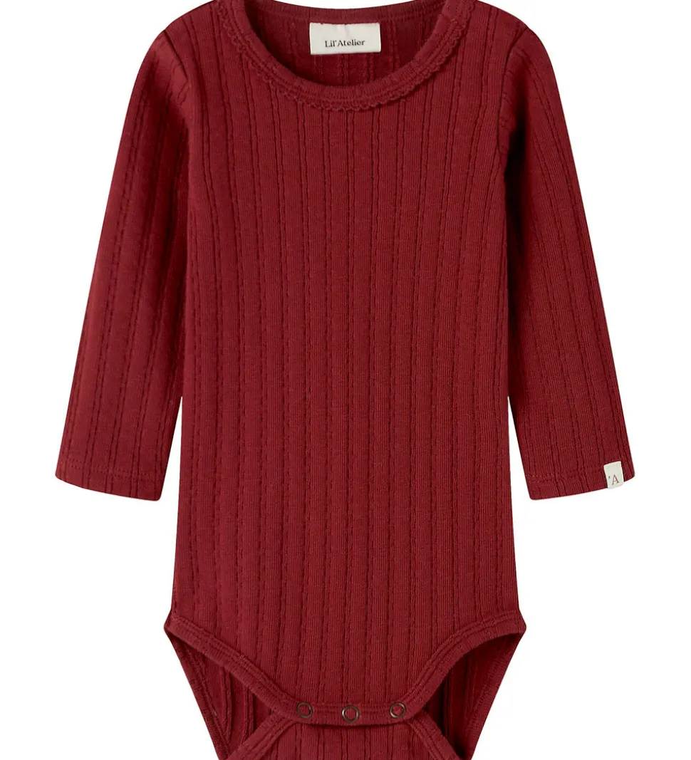 Lil' Atelier Body l/æ - Rib - NbfRita - Red Dahlia