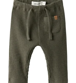 Lil' Atelier Bukser - Rib - NbmRajo - Sea Turtle