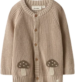 Lil Atelier Cardigan - Strik - NmmEmlen - Oxford Tan m. Svampe