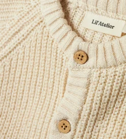 Lil' Atelier Cardigan - Strik - NbnEmlen - Turtledove