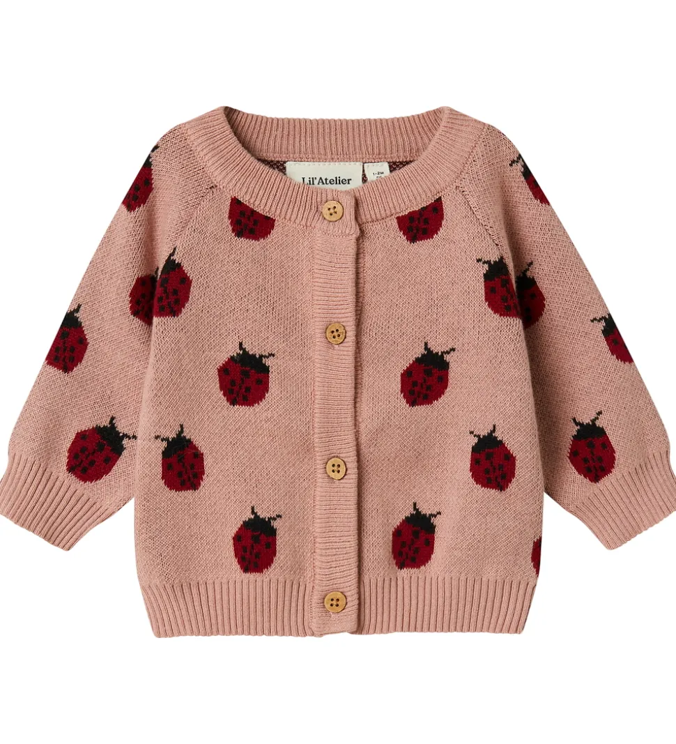 Lil' Atelier Cardigan - Strik - NbfLulio - Misty Rose