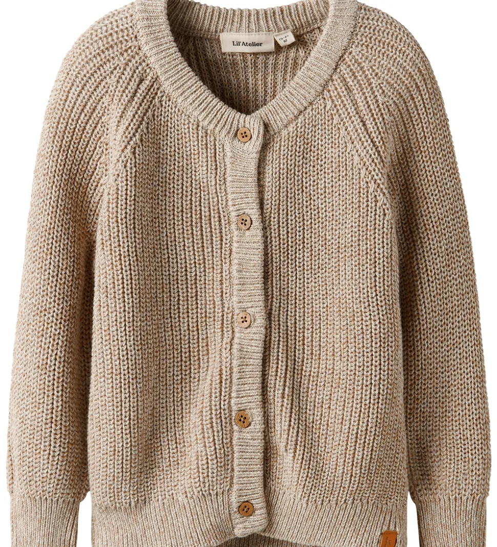 Lil Atelier Cardigan - Strik - NmmRokko - Oxford Tan/Melange