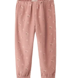 Lil' Atelier Fleecesæt - NmfLaspektra - Misty Rose m. Blomster