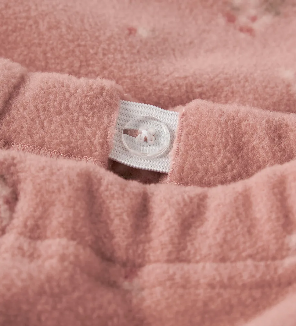 Lil' Atelier Fleecesæt - NmfLaspektra - Misty Rose m. Blomster