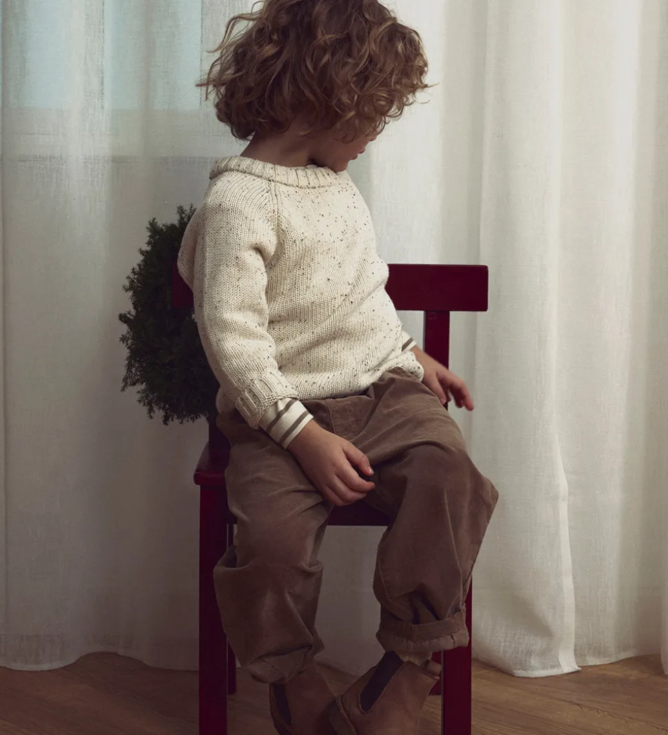 Lil' Atelier Fløjlsbukser - NmmSomba - Sepia Tint