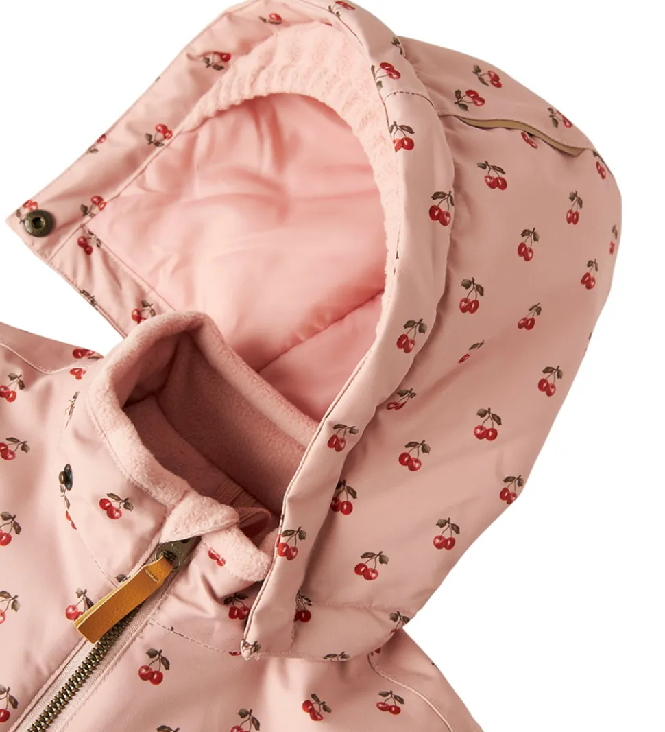 Lil' Atelier Flyverdragt - NmfLasnow10 - AOP - Misty Rose/Cherry