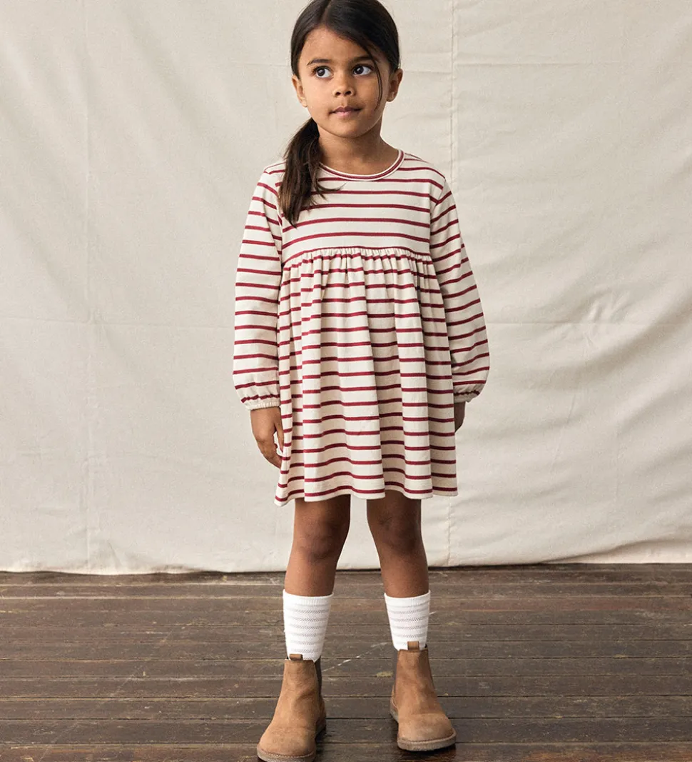 Lil' Atelier Kjole - NmfLima - Turtledove/Red Dahlia