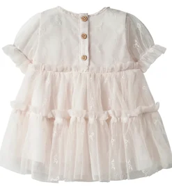 Lil Atelier Kjolebody k/æ - NbfRosetta - Tyl - Almost Mauve