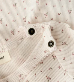 Lil Atelier Natdragt - Rib - NbfGago - Almost Mauve/Flowers