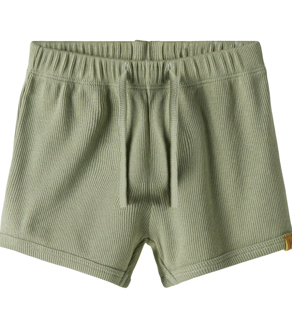 Lil' Atelier Shorts - Rib - NbmGago - Seagrass