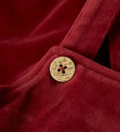 Lil' Atelier Smækbukser - Velour - NbfSaga - Red Dahlia