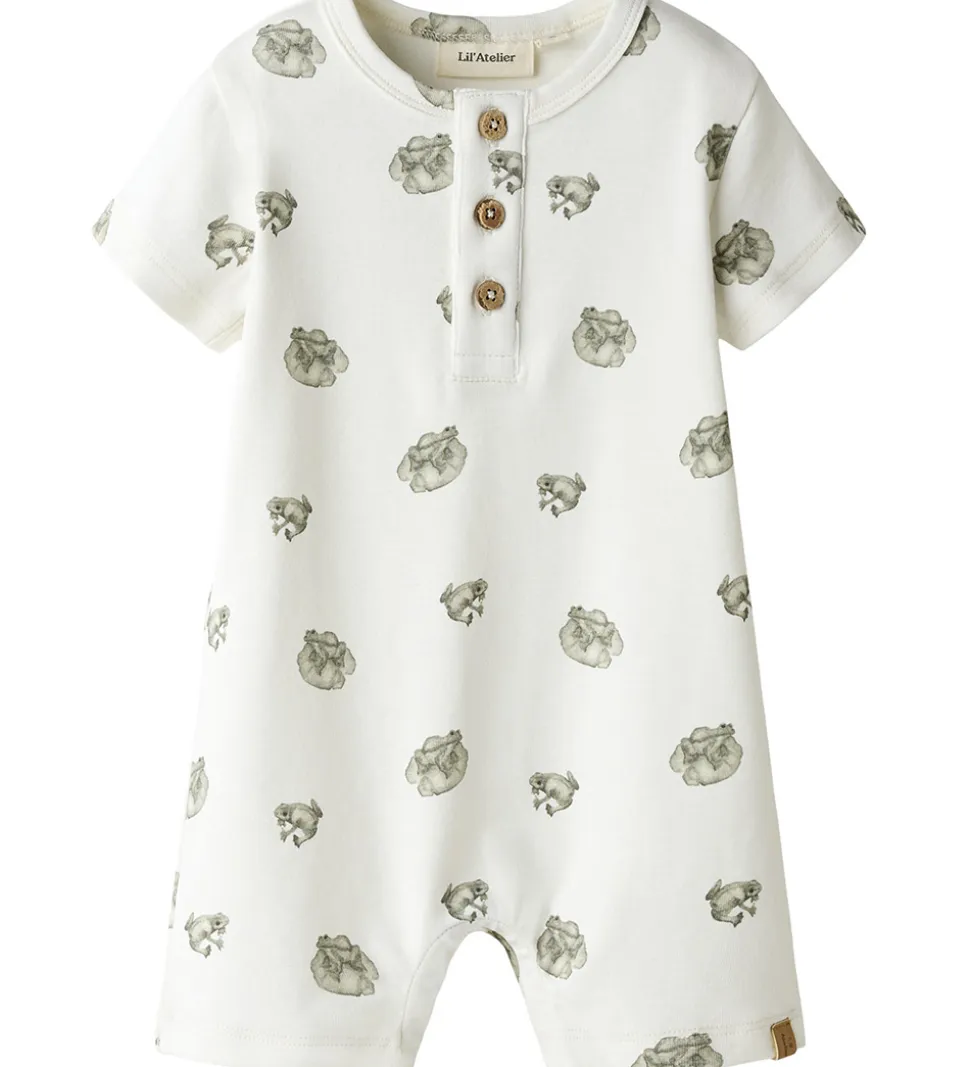 Lil' Atelier Sommerdragt - NbmGayo - Coconut Milk/Frog