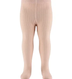 Lil Atelier Strømpebukser - Rib - NbfIlso - Cameo Rose