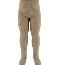 Lil' Atelier Strømpebukser - Noos - Rib - NbnIlso - Sepia Tint