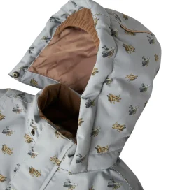 Lil' Atelier Vinterjakke - NmmLasnow10 - Ultimate Grey/Airplanes