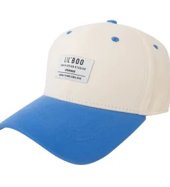 Lil' Boo Copenhagen Kasket - Organic Block Snapback - Beige/Blue