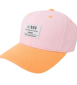 Lil' Boo Copenhagen Kasket - Organic Block Snapback - Pink/Orang