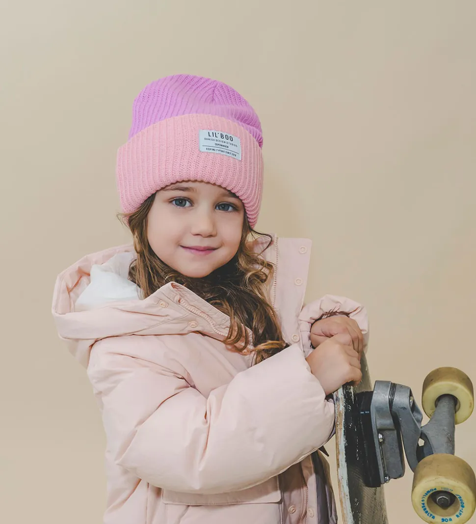 Lil'Boo Copenhagen Hue - Rib/Strik - Hygge - Pink/Purple