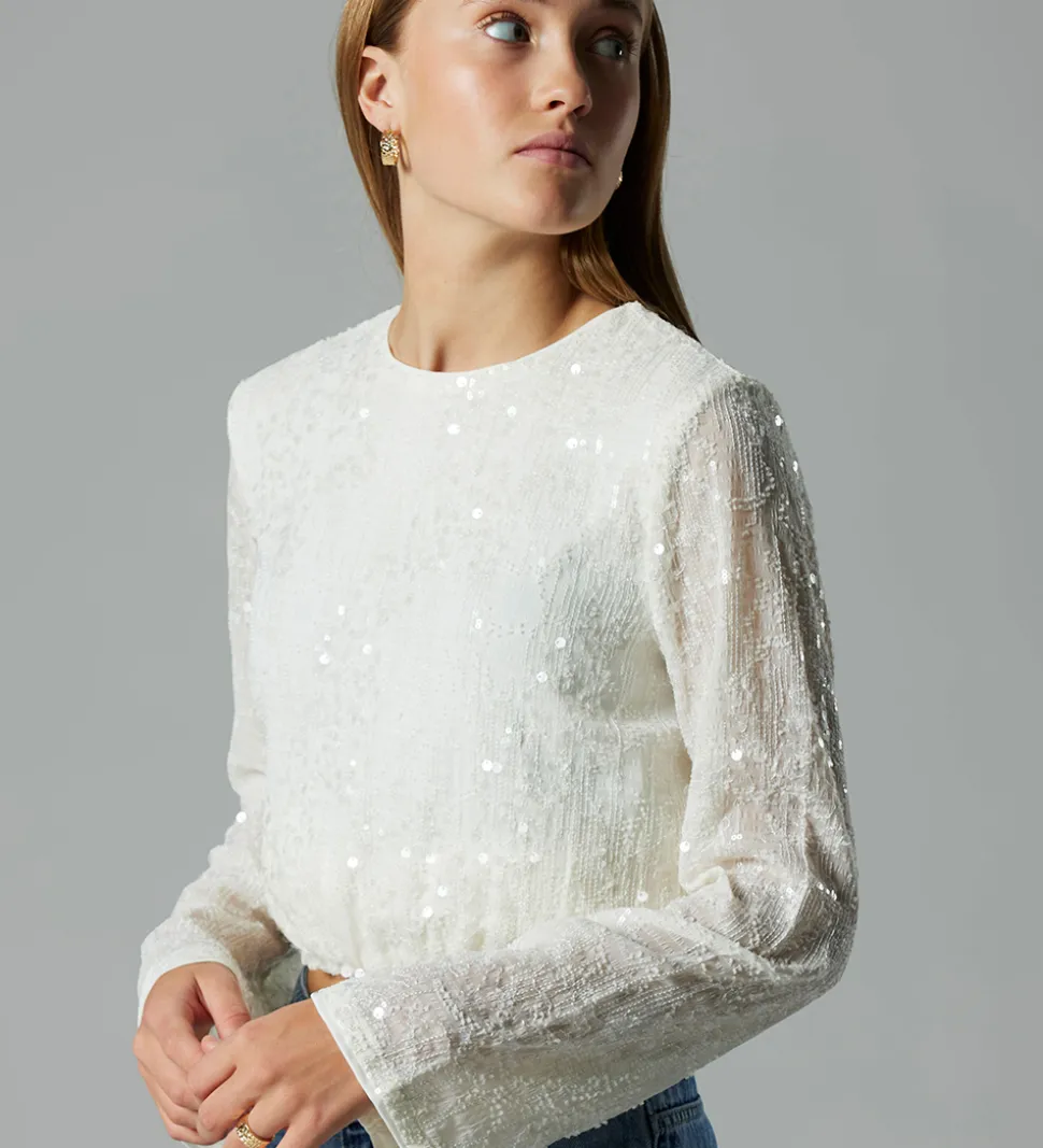 LMTD Bluse - NlfRisianna - White Alyssum