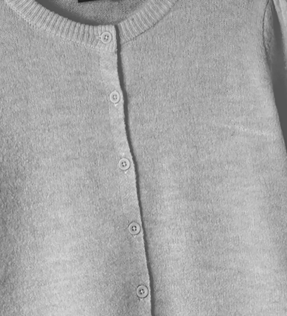 LMTD Cardigan - Strik - NlfLodet - Light Grey Melange