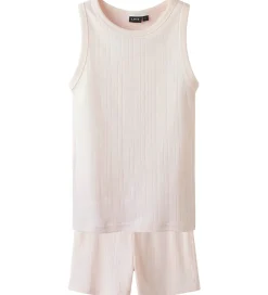 LMTD Nattøj - NlfNomina - Shorts/Undertrøje - Pink Marshmallow