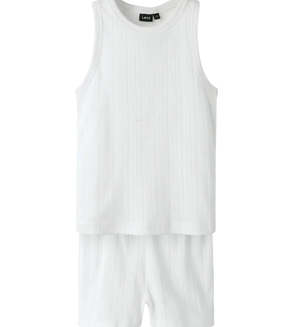 LMTD Nattøj - NlfNomina - Shorts/Undertrøje - Bright White