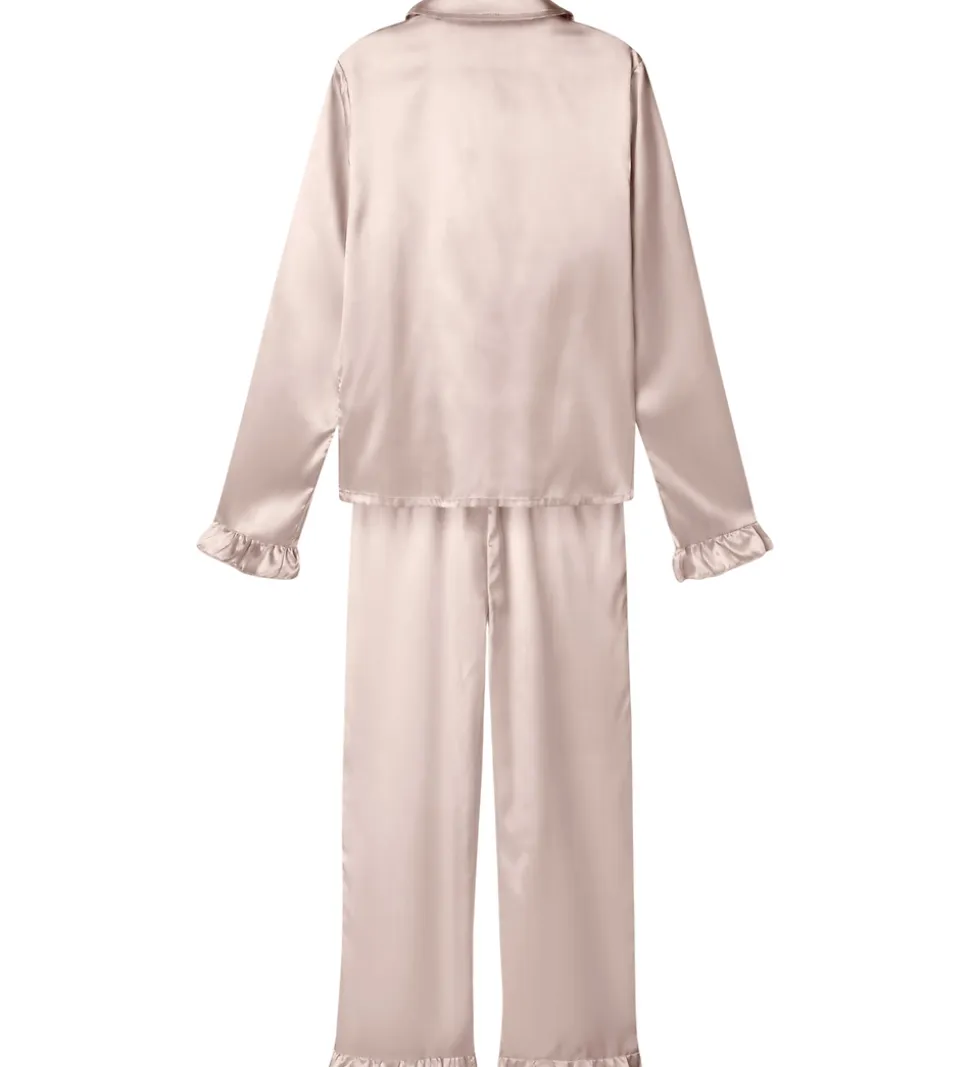 LMTD Pyjamas Set - Satin - NlfNightys - Crystal Pink