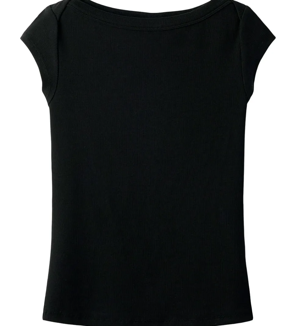 LMTD T-shirt - Rib - NlfEnvo - Sort