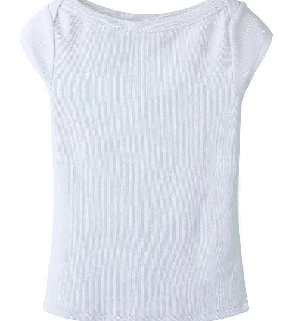 LMTD T-shirt - Rib - NlfEnvo - Bright White