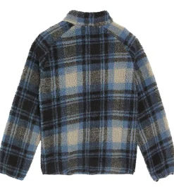 Lyle & Scott Fleecejakke - Jacquard Sherpa - Navyternet