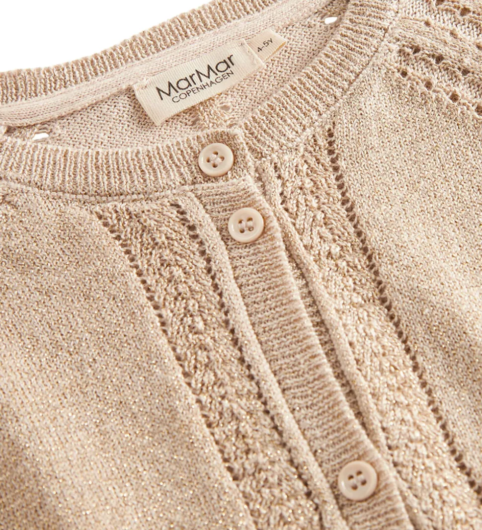 MarMar Cardigan - Strik - Tillie - Gold Glitter