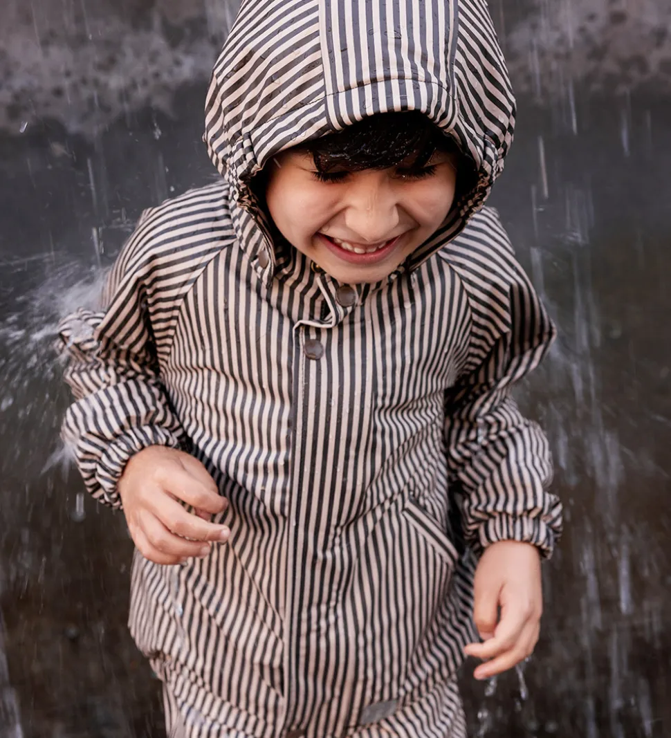 MarMar Regntøj m. Seler - PU - Oddy - Brown Stripe