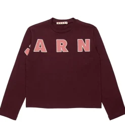 Marni Bluse - Berry Jam m. Logo