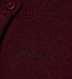 Marni Cardigan - Nylon/Uld - Berry Jam
