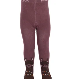 Melton Strømpebukser - Llama - Grape Shake