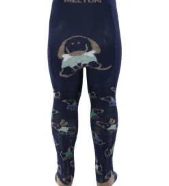 Melton Strømpebukser - Uld - Dog Fun - Peacoat Blue