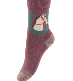 Melton Strømper - Grape Shake m. Hest