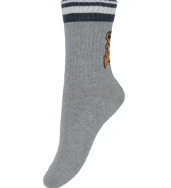 Melton Strømper - Tiger - Lysegråmeleret