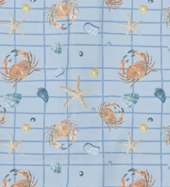 Mikk-Line Badeheldragt - UV50+ - Faded Denim m. Tern/Print