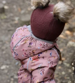 Mikk-Line Elefanthue - Uld - 1-lags - Rum Raisin m. Kvaste