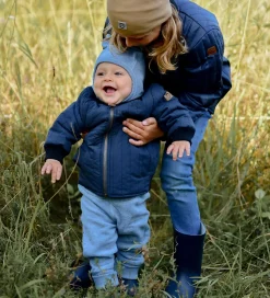 Mikk-Line Fleece Bukser - Faded Denim Melange