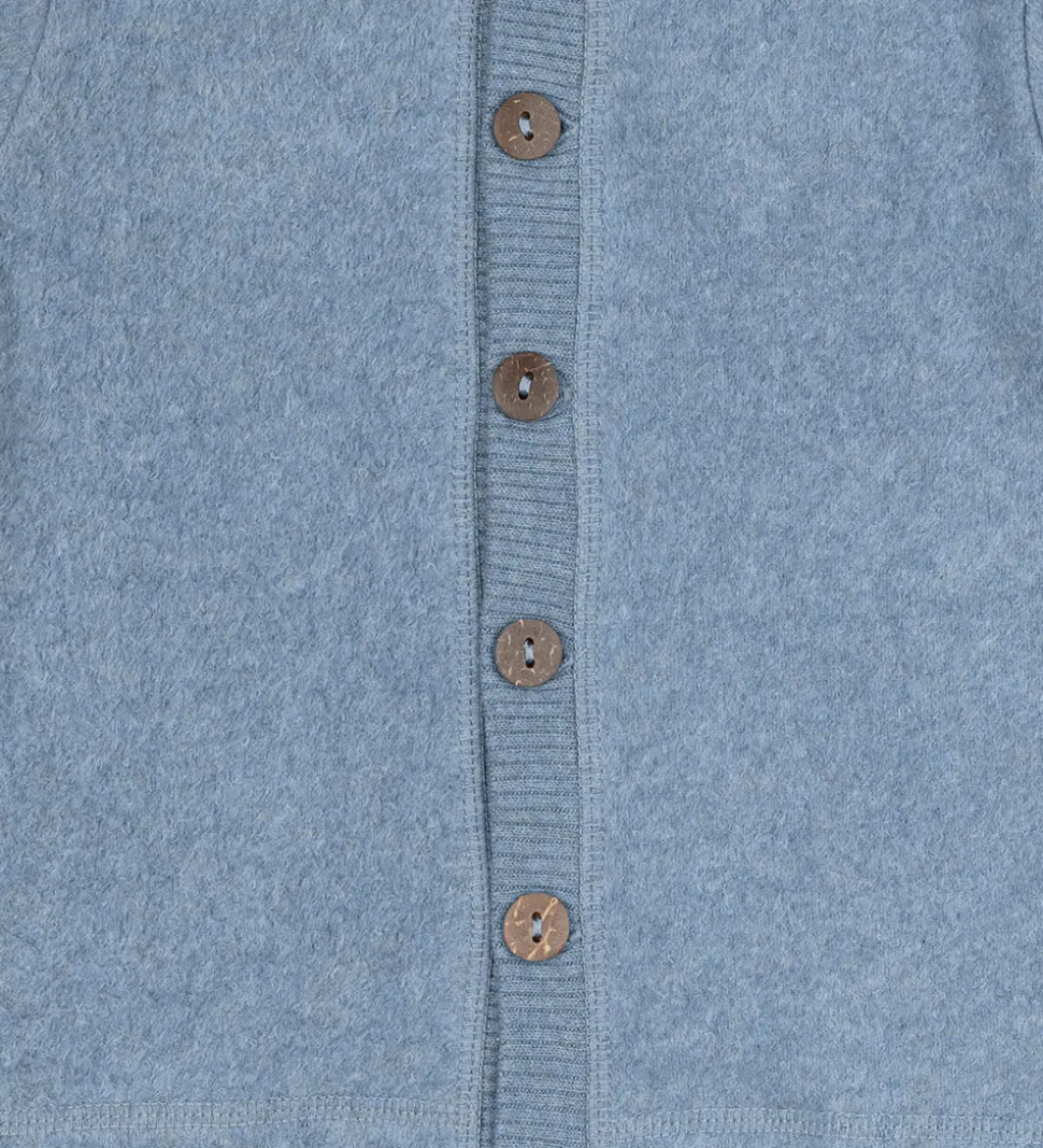 Mikk-Line Fleecetrøje - Faded Denim Melange