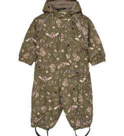 Mikk-Line Flyverdragt - Forest - Burnt Olive m. Print