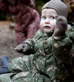 Mikk-Line Flyverdragt - Forest - Burnt Olive m. Print