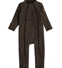 Mikk-Line Køredragt - Uld - Dark Brown Melange