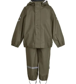 Mikk-Line Regntøj - Recycled - PU - Dusty Olive